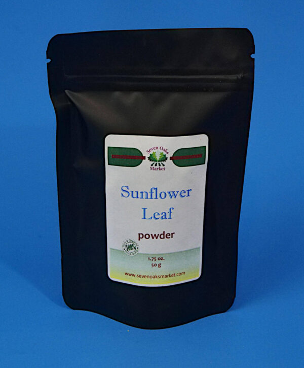 Sunflower Leaf powder packaged