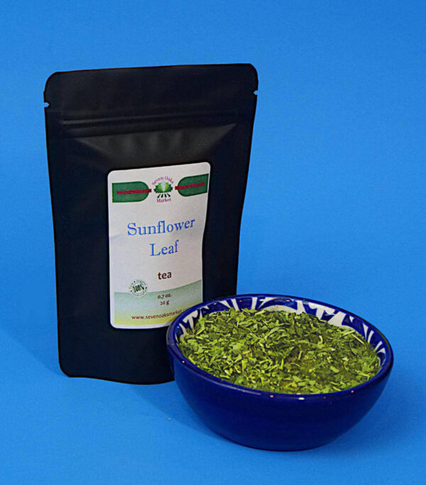 Sunflower leaf tea