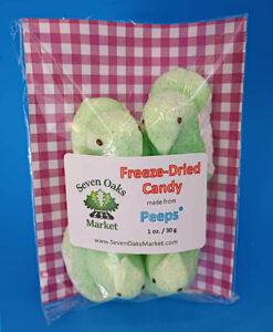 freeze dried peeps - green chicks