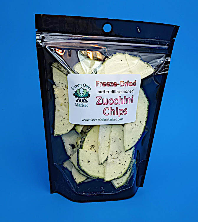 freeze dried zucchini chips