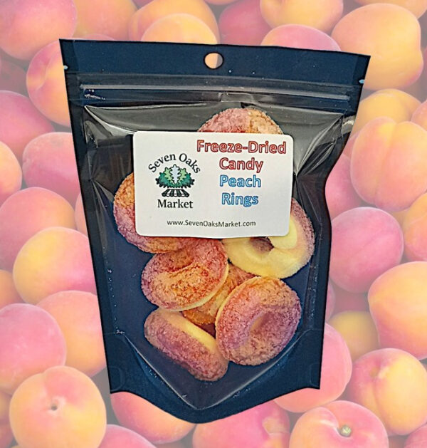 freeze dried peach rings