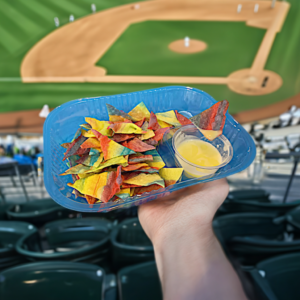 fruity nachos at the game