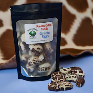 giraffe eggs - freeze dried candy made from an old classic