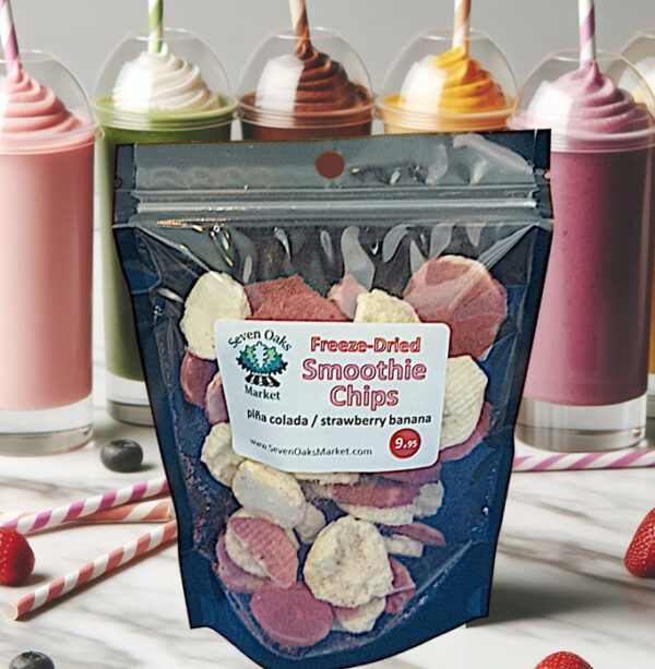 freeze dried smoothie chips mixed