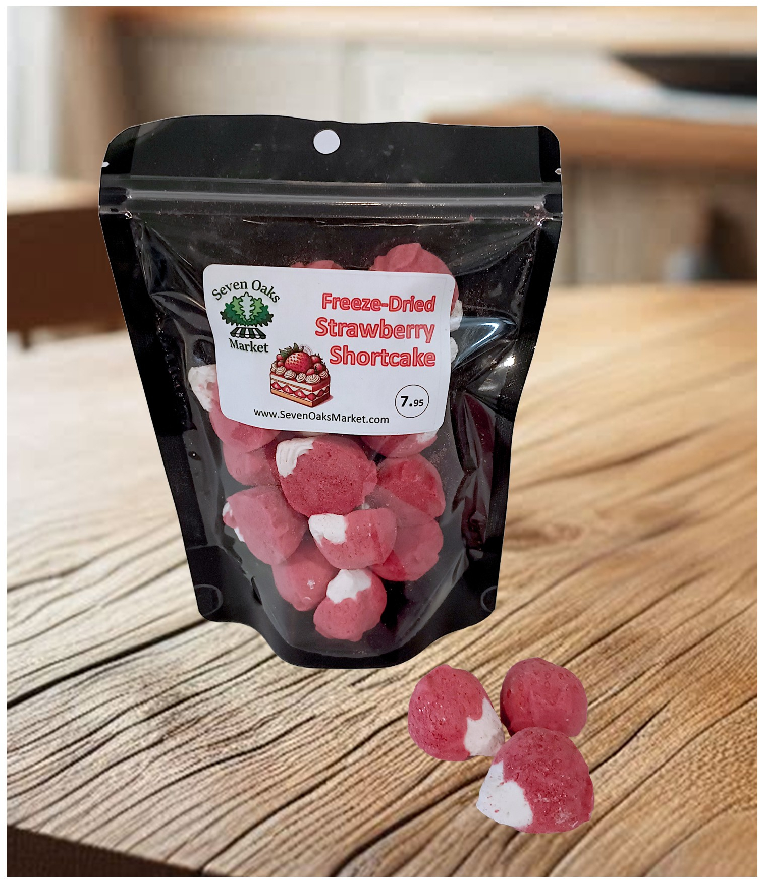 freeze dried strawberry shortcake
